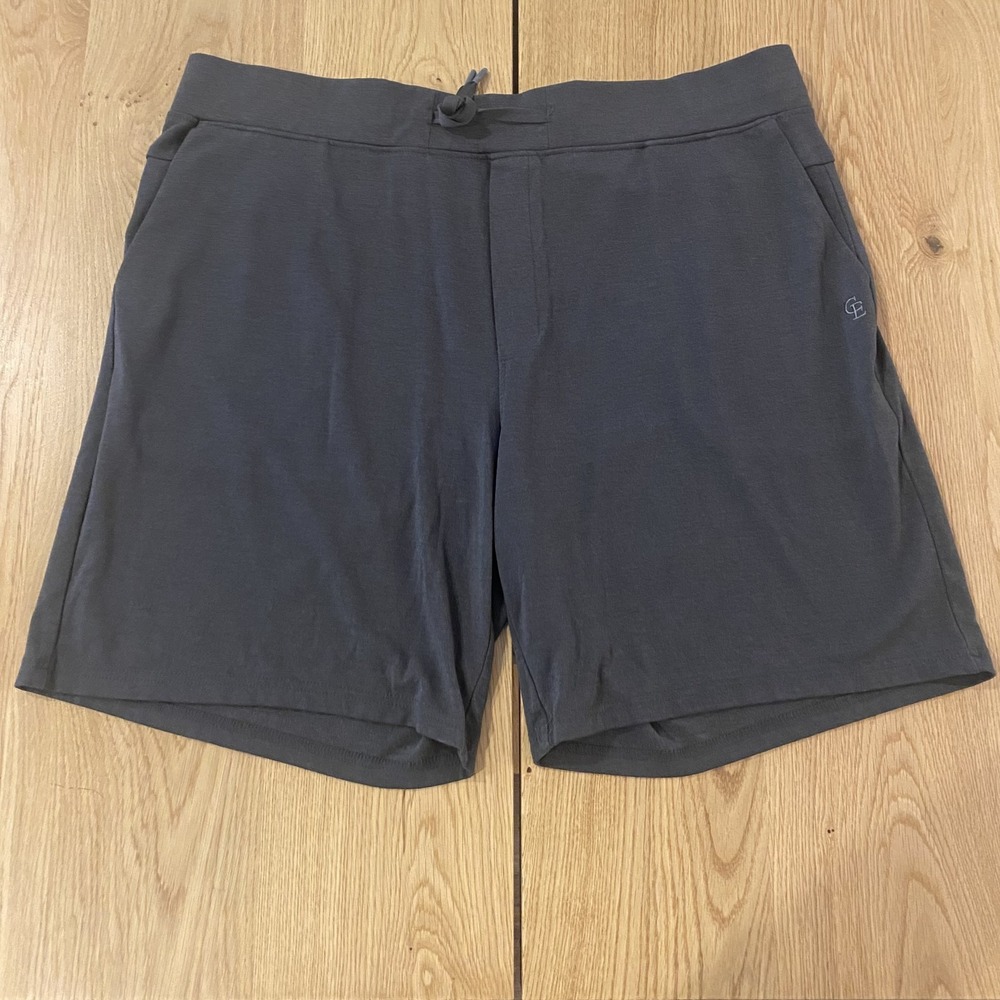 Cozy Earth Men's Brushed Bamboo blend Athletic Lounge Casual Shorts  Gray 9" XL
